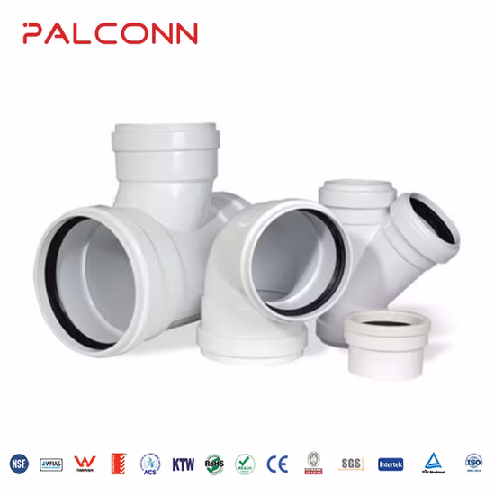 UPVC Pipe Drain Orange Gray Color 110*3.2mm