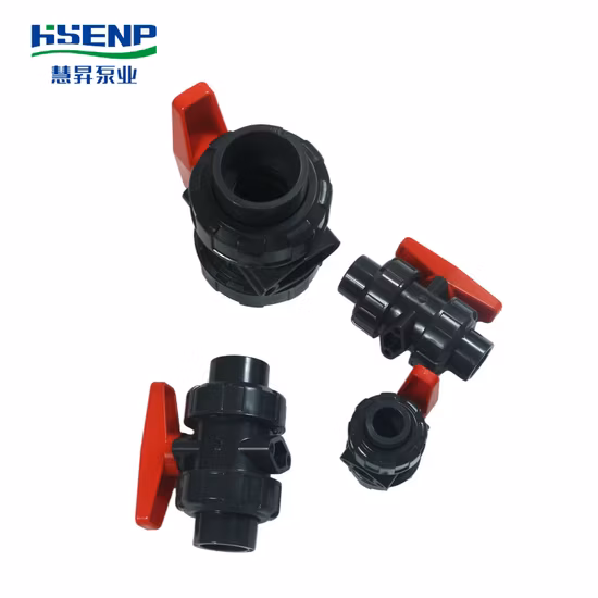 プラスチックバルブ UPVC シングルユニオンストリップネットフットバルブ